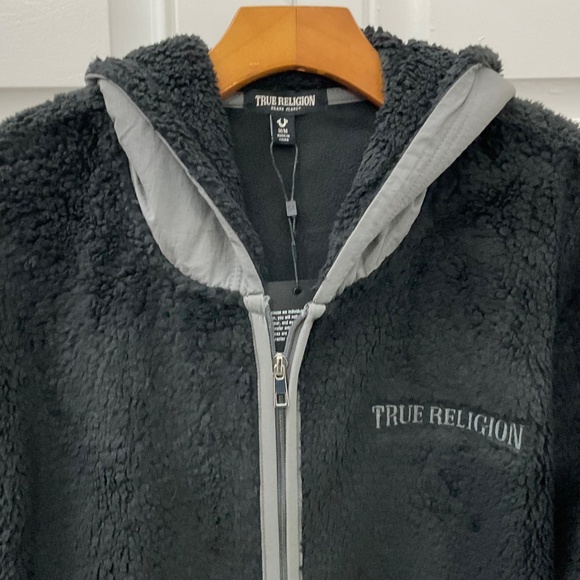 CONTTRAST SHERPA JACKET Size M. - Picture 3 of 7